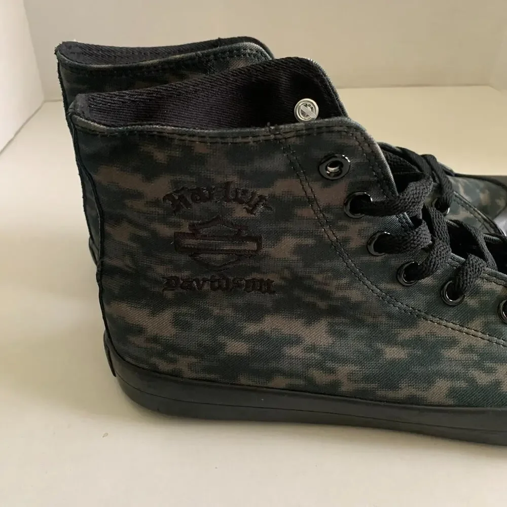 Harley Davidson Men's Size 8 Baxter High Top Camo Sneaker Shoes D93903 New